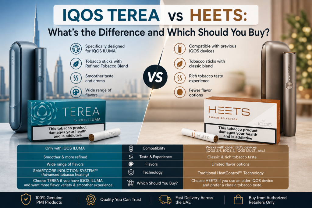 IQOS TEREA vs HEETS: What's the Difference and Which Should You Buy?